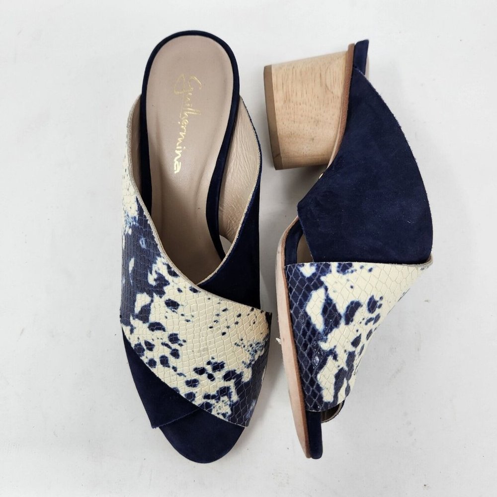 Guilhermina Heeled Sandals Straps Snake Skin Print Women's 6